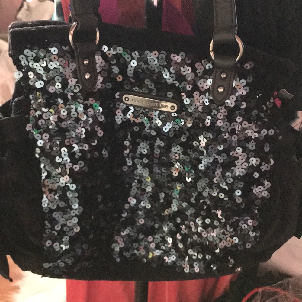 Black sequin bag